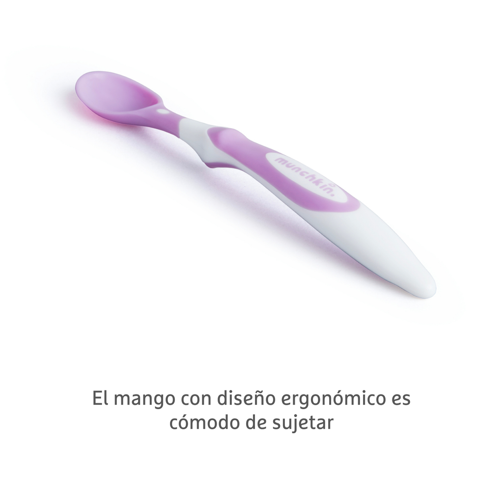 Juego de 6 cucharas de punta suave para bebés
