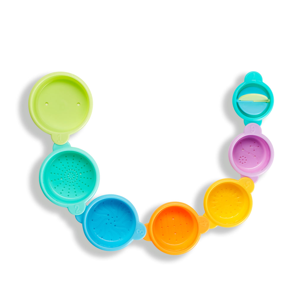 Connect-a-Cup Pack de 7 Vasos Apilables para el Baño