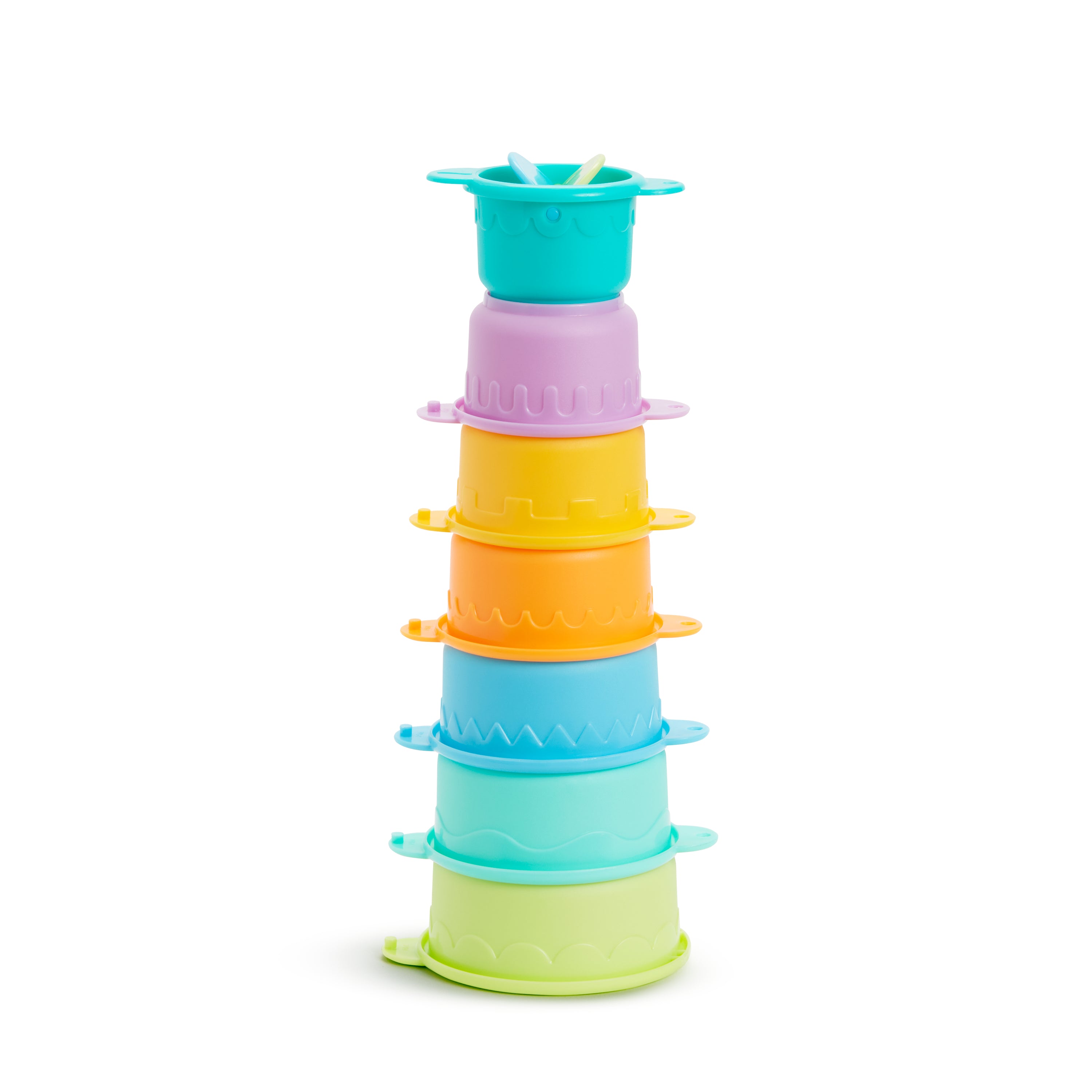 Connect-a-Cup Pack de 7 Vasos Apilables para el Baño