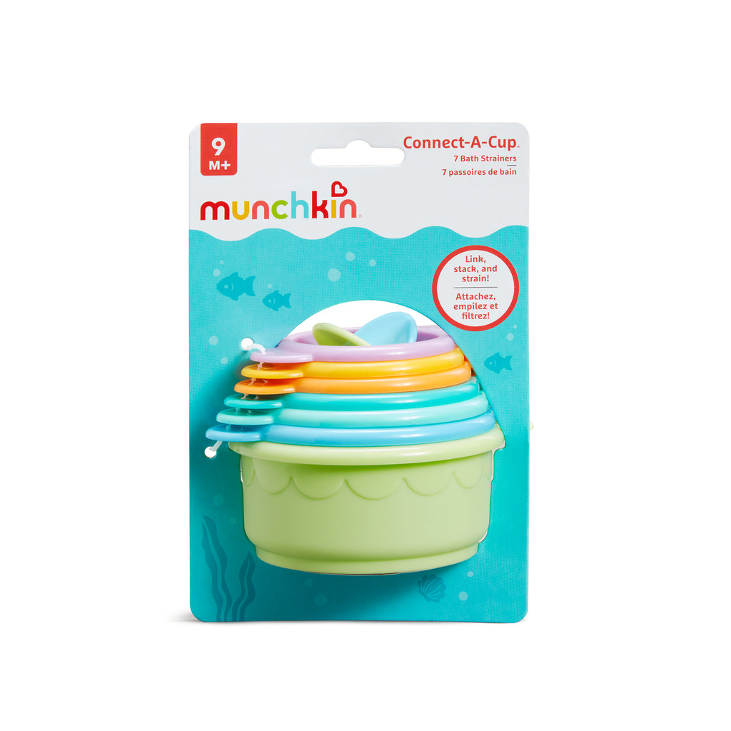 Connect-a-Cup Pack de 7 Vasos Apilables para el Baño