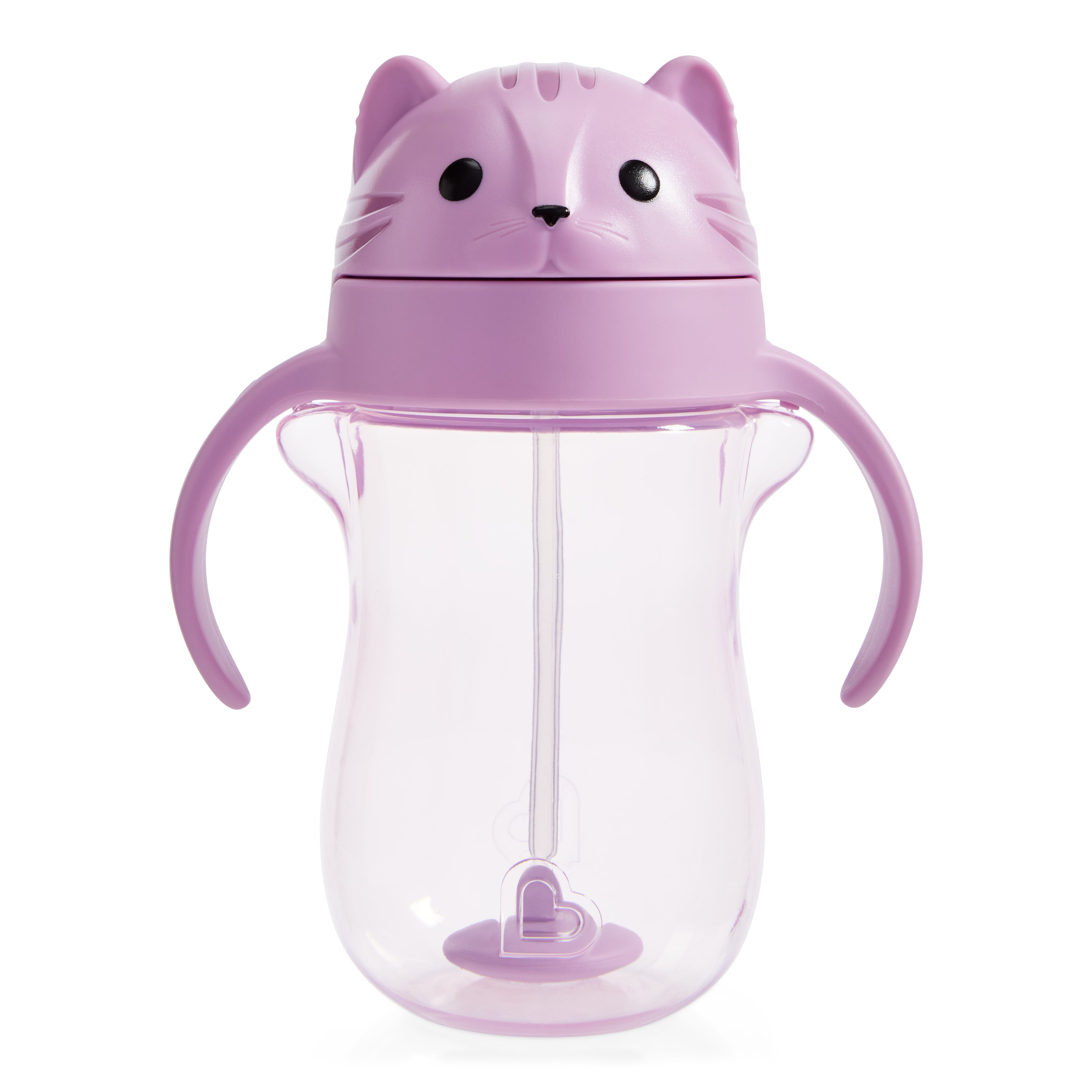Vaso de entrenamiento Tip and Sip - con pajita abatible con peso 296ml – Gato