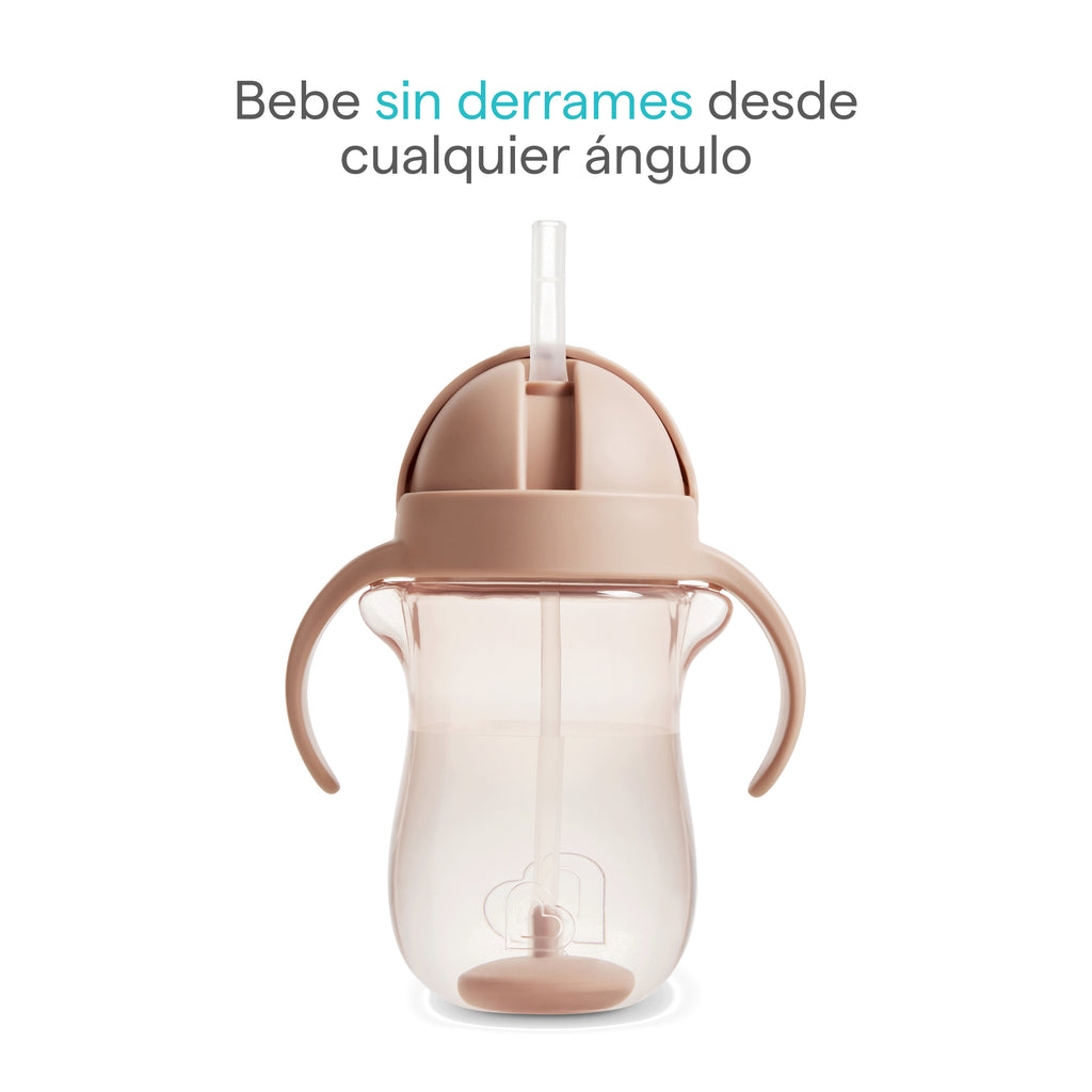 Vaso de entrenamiento Tip and Sip - con pajita abatible con peso 296ml – Perro