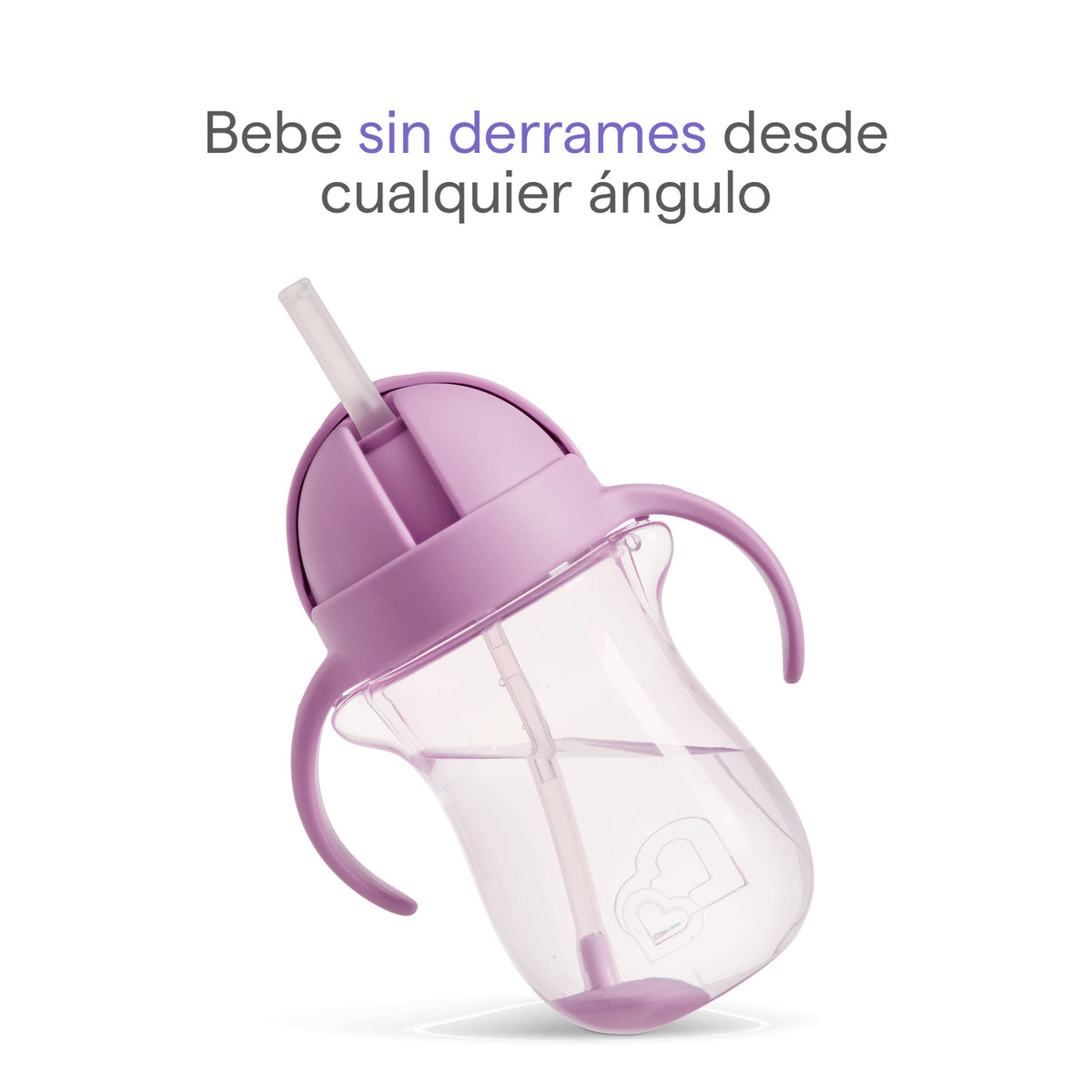 Vaso de entrenamiento Tip and Sip - con pajita abatible con peso 296ml – Gato